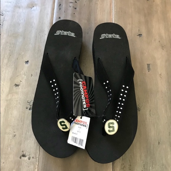 NWT Michigan State Flip Flops - Picture 4 of 6